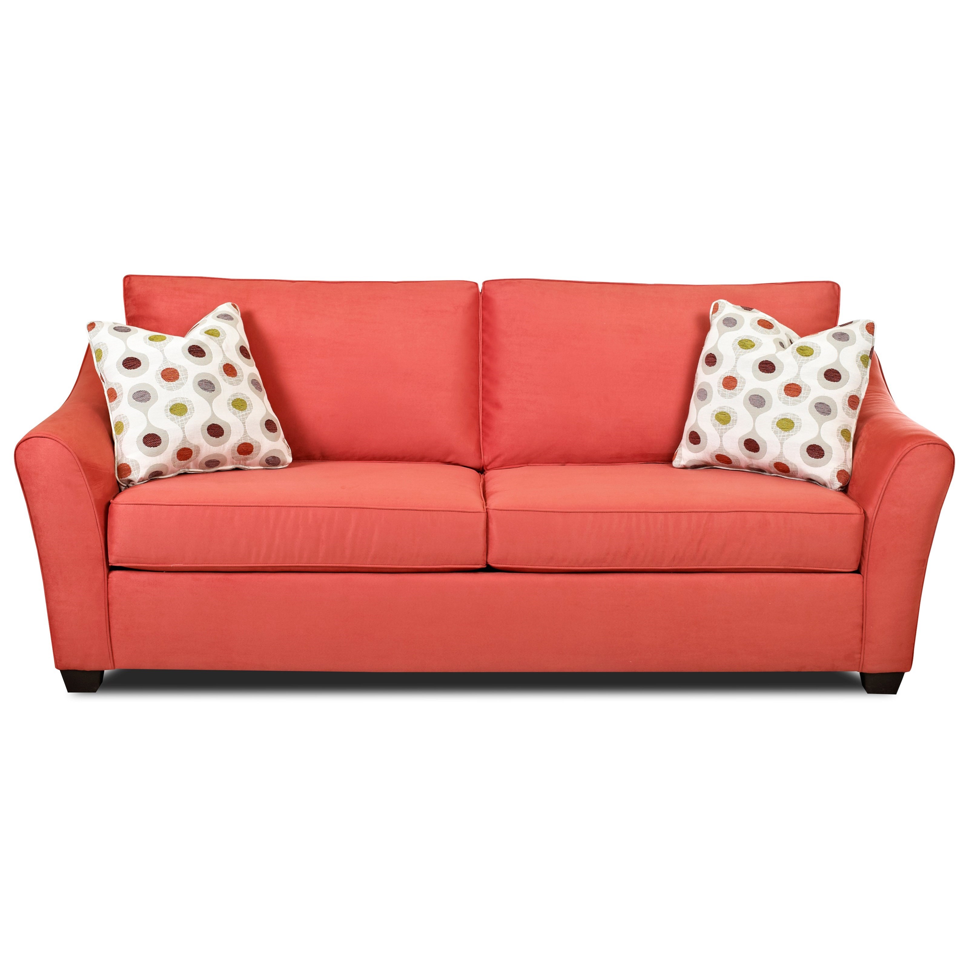 Klaussner Linville Contemporary Sofa with Flared Arms Wayside